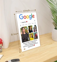 Kraftify Personalised 5 Photos trending Google Frame for Birthday, Anniversary, Wedding, Valentine day, Love Personalized Collage Google Photo Frame For Gifting