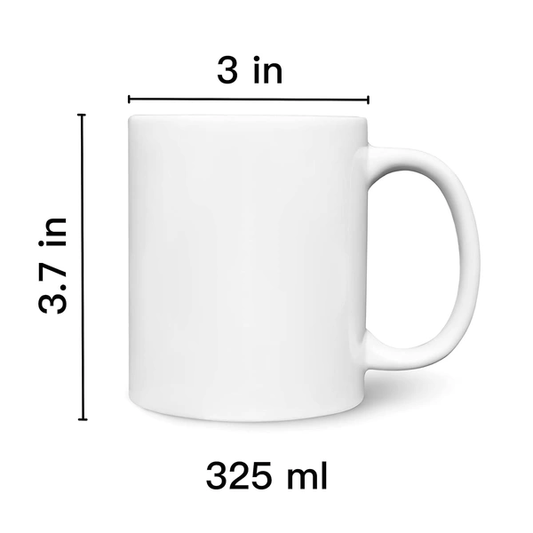 Kraftify Personalised Photo Coffee/Tea/Mik Mug - Gift for Birthday, Anniversary Valentines - for Girlfriend, Boyfriend, Husband, Wife & Friends, Kids - 330 ml (White)