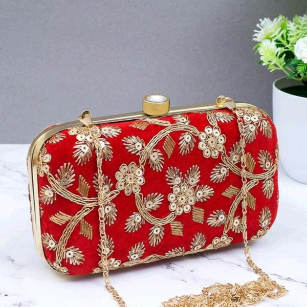 Clutches For Women - Red, Free size