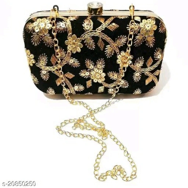 Clutches For Women - Black, Free size
