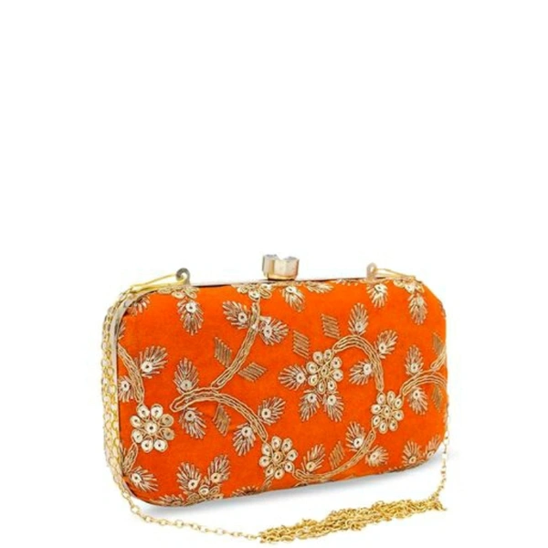 Clutches For Women - Orange, Free size