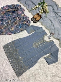 Dhoti Salwar Set - Gray, XL