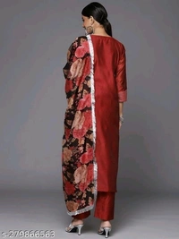 Kurti Set For Women - Guardsman Red, M