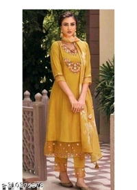 Kurti Set For Women - Lightning Yellow, M