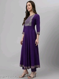 Kurti Set For Women - Pigment Indigo, M