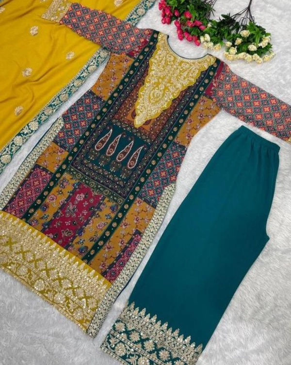 Pakistani Suits For Women - Gold, M