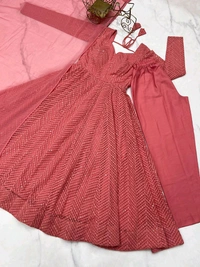 Sequence Anarkali - L, peach