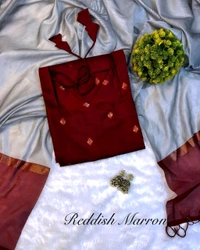 Silk Kurta Set - S, Maroon