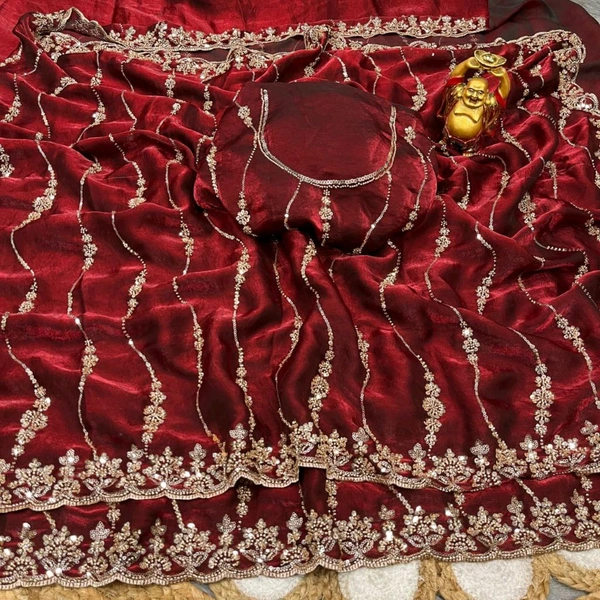 Beads Saree