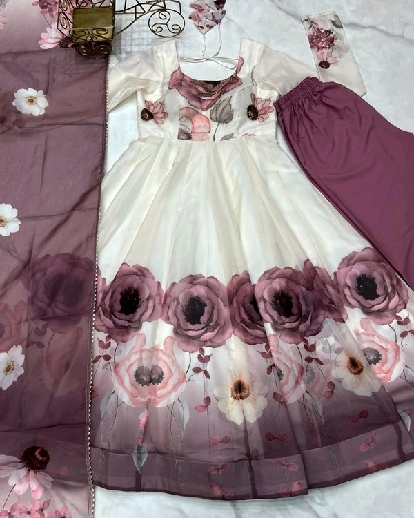 Mahi Floral Gown - L, Onion