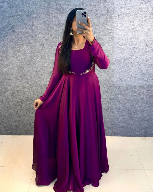 3 In 1 Gown - S, Wine