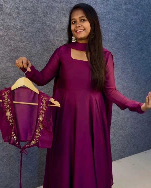 3 In 1Gown - 2XL, Wine