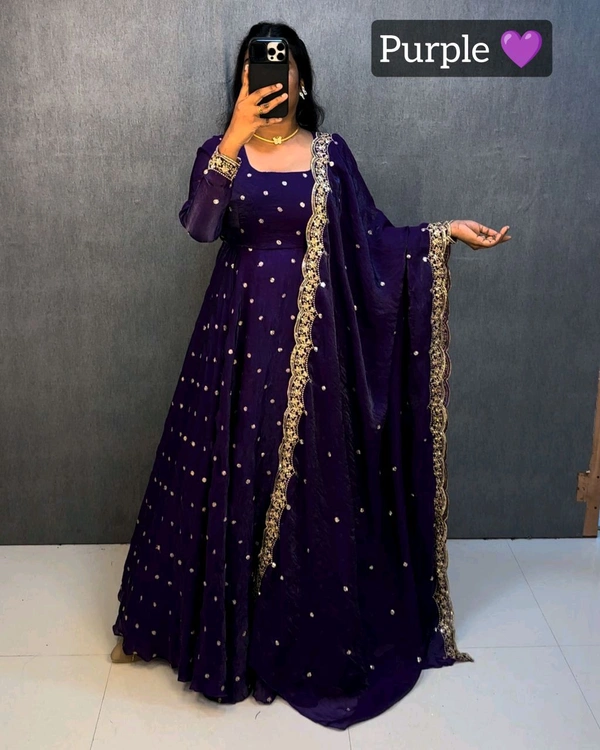 Maha space gown - 4XL, Dark purple