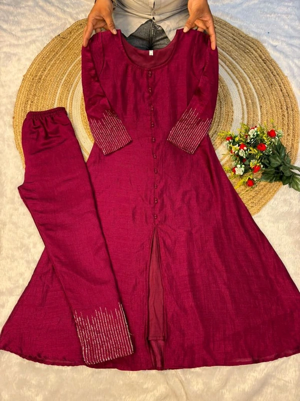 Liya Cordset - 2XL, Wine