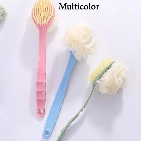 2IN1 BATH BRUSH WITH LONG HANDLE