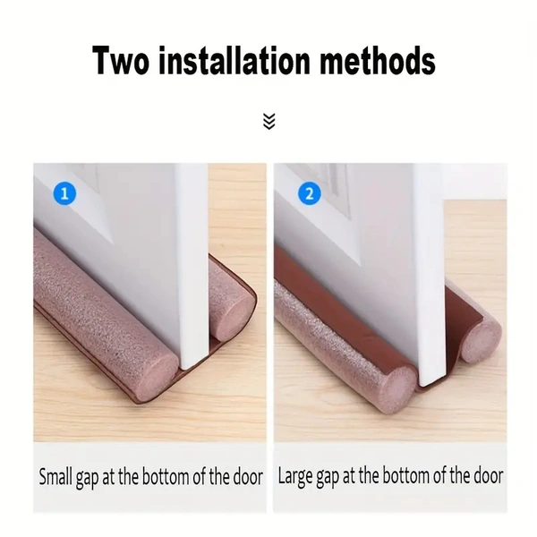 Twin Door Draft Stopper β Under Door & Window Seal Guard, Adjustable Weatherproof Draft Blocker for Noise, Cold Air, and Dust, Energy-Saving Door Sweep Protector