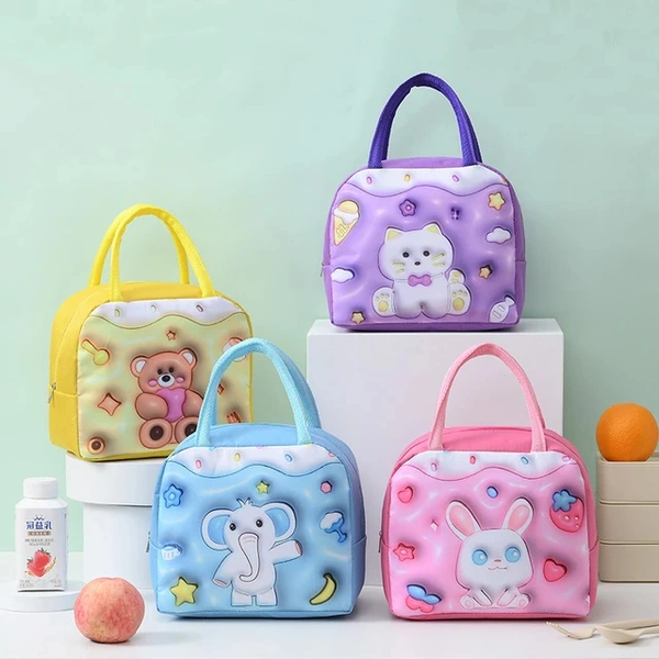 3D Cartoon Lunch Bag – Cute, Insulated & Portable for Kids & Professionals!