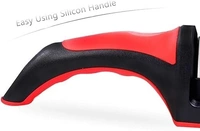 SKVWORLD Compact Knife Sharpener Tool – Precision Sharpening for Small Kitchen Knives | Professional Blade Honing for Home & Chef Use | Stylish Red Design