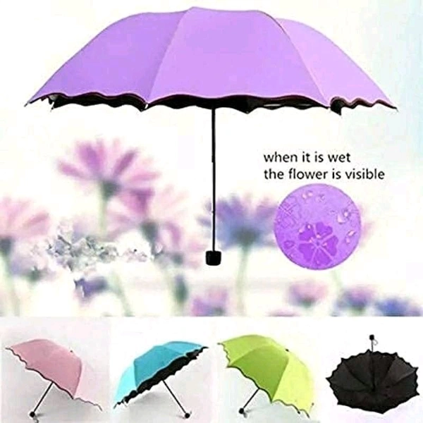 Magic Flower Travel Umbrella – Compact, Lightweight, UV Protection & Water-Reactive Design