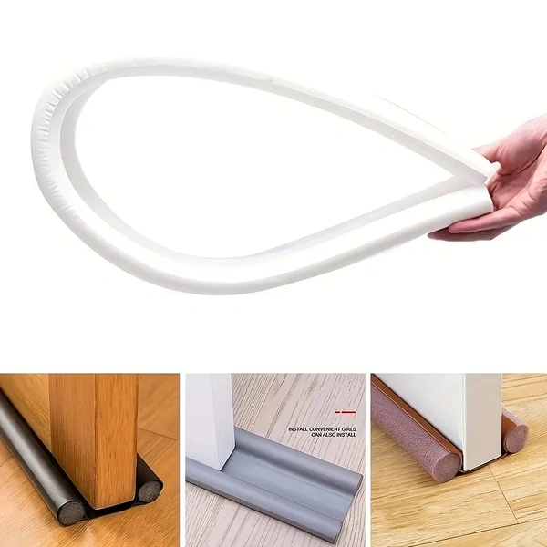 Twin Door Draft Stopper β Under Door & Window Seal Guard, Adjustable Weatherproof Draft Blocker for Noise, Cold Air, and Dust, Energy-Saving Door Sweep Protector