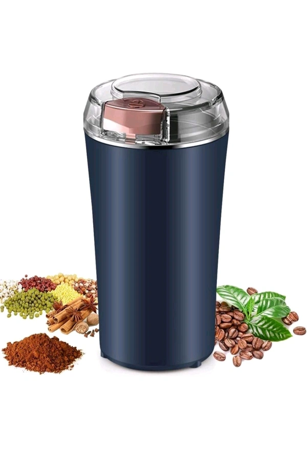 One-Touch Electric Stainless Steel Grinding Machine | High-Powered Coffee, Spice & Nut Grinder | Portable & Easy-to-Use Kitchen Essential