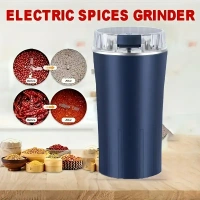 One-Touch Electric Stainless Steel Grinding Machine | High-Powered Coffee, Spice & Nut Grinder | Portable & Easy-to-Use Kitchen Essential