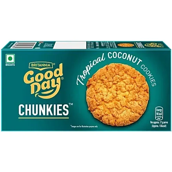 Britannia Good Day Chunkies Tropical Coconut Cookies, 100 gm