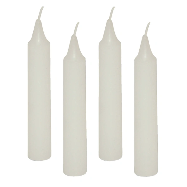 White Candle Small Size 1 Pack (7 Pieces) - Pack of 5 (35 Pieces)