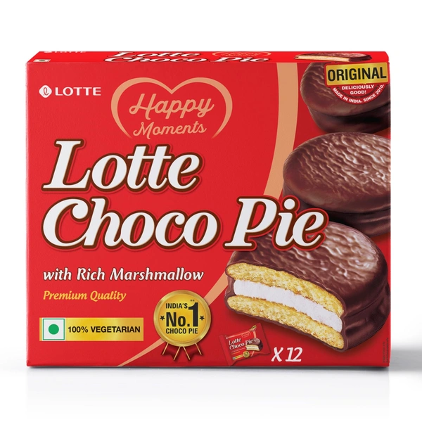Lotte Choco Pie with Rich Marshmallow - 23g x 18 Pack