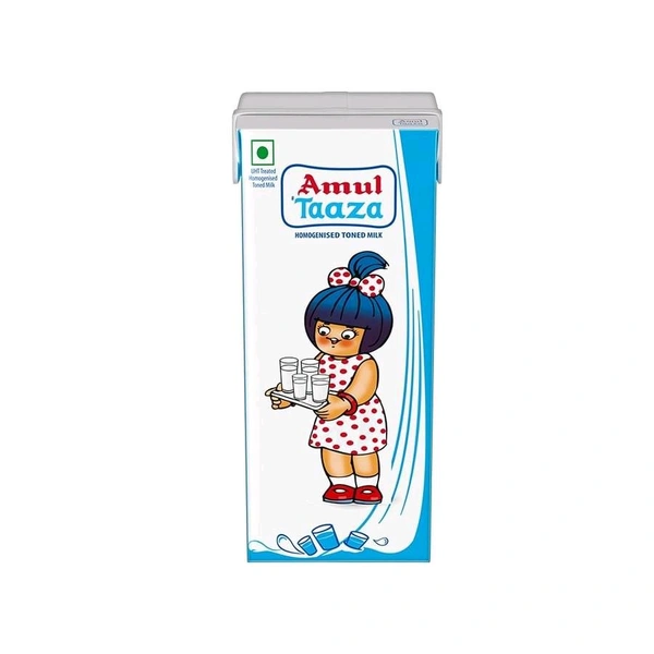 Amul Taaza Milk  - 200ml x 5 Pack (Rs 16/each)