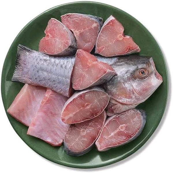 Katla Fish Cut Pieces - Without Head (Bangla Variant) - (500-600)gm