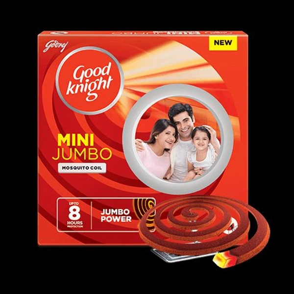 Good Knight Mini Jumbo Mosquito Coil 8 Hour Protection, 1 PACK