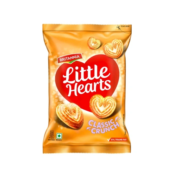 Britannia Little Hearts Biscuits - 26gm X 5 Pack