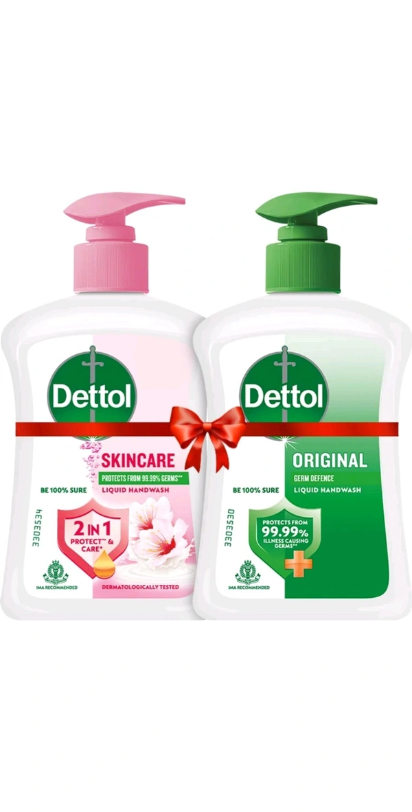 Dettol Original Liquid Handwash Pump Combo Pack (1+1) 210ml Each
