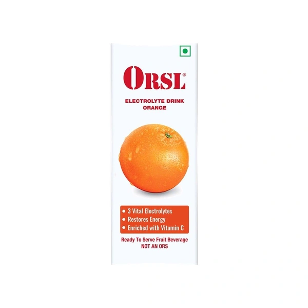 Orsl Plus Electrolyte Drink Orange - 200ml Pack