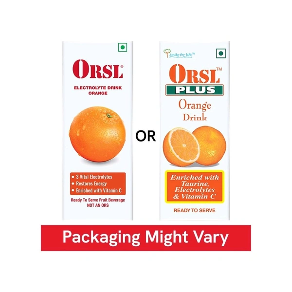 Orsl Plus Electrolyte Drink Orange - 200ml Pack