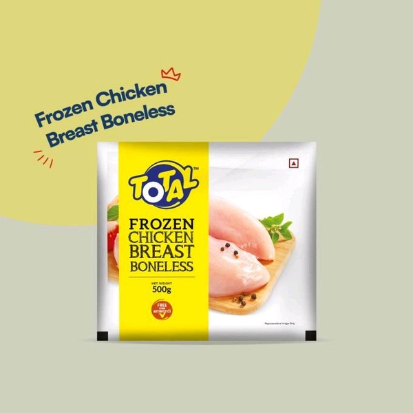 Total Frozen Breast Piece Boneless 500gm