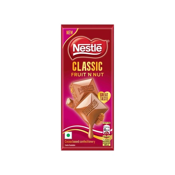 Nestle Classic Fruit ‘N’ Nut Milk Chocolate Bar 65g
