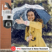 Consistent 4g solar 3mp+3mp Linkage Camera  - 4g Solar Camera, 3MP + 3MP,