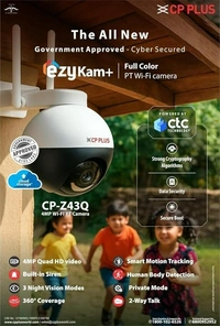CP-PLUS Wifi Camera cp-z43q - White, Wifi colour PT Camera