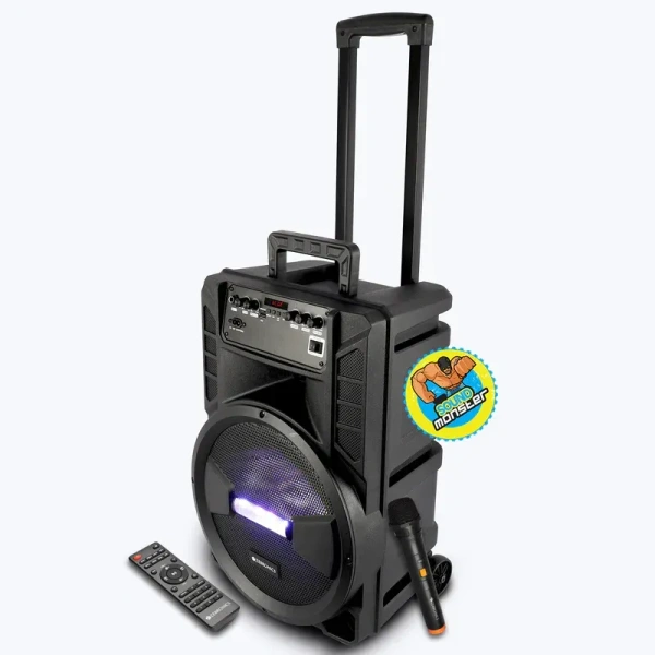 Zebronics Octane 100 Trolley speaker - Trolly DJ Speaker |BT v 5.0|USB|AUX|FM radio|wireless mic