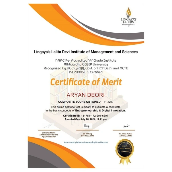 CERTIFICATES AVAILABLE - Goods And Service Tax (GST)