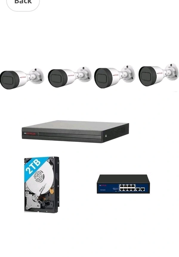 CP Plus 8 CH Supported NVR ( Network Video Recorder ) - 1 Nos
CP PLUS 4 MP IP 