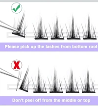 MAYCREATE® 120pcs Lash Clusters DIY Eyelash Extensions for Women, Cluster Lashes Wispy False Eyelashes 9-11MM Mixed, Natural Long Individual Flare Lashes Cluster False Eyelashes.