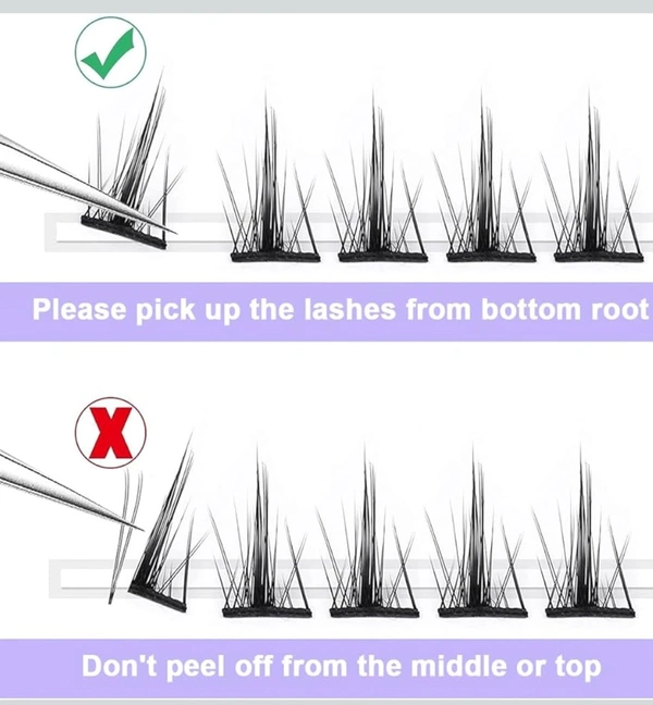 MAYCREATE® 120pcs Lash Clusters DIY Eyelash Extensions for Women, Cluster Lashes Wispy False Eyelashes 9-11MM Mixed, Natural Long Individual Flare Lashes Cluster False Eyelashes.