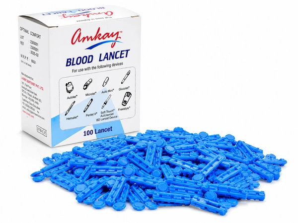Amkay Universal Blood Lancets - Pack of 100