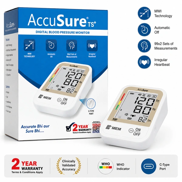 Accusure AccuSure TS+ Digital Blood Pressure Monitor