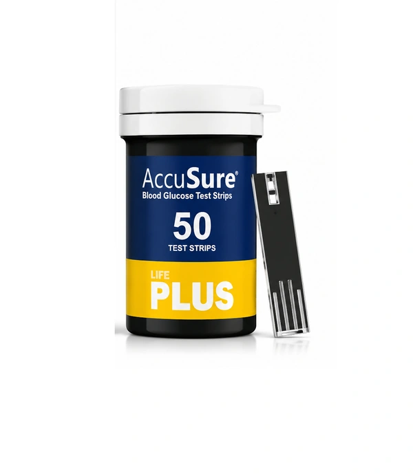Accusure Life Plus Glucometer Strips - Pack of 50