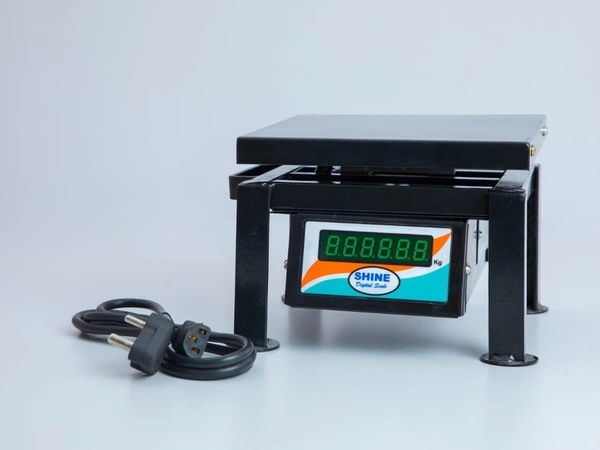 SHINE DIGITAL SCALE SHINE Digital 30KG/5GM Weighing Machine With Front And Back Double Display. Full Metal Body Pan Size - 150X150 MM,