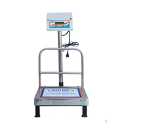 SHINE DIGITAL SCALE SHINE Digital 500KG Capacity 50GM Accuracy, Flatform Weighing Machine Digital for Shop, Commercial and Industrial Pan Size - 450X550 MM, (18X22 Inches)